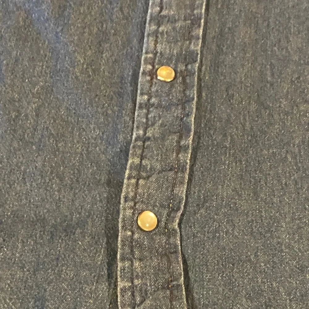 Texas Authentic Dry Goods Men's XXL Blue Denim Short Sleeve Shirt - Picture 7 of 15
